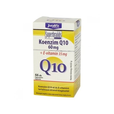 KOENZIMAS Q10 + E vit. / 66 kapsulės / JutaVit